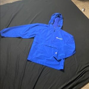Champion windbreaker (electric blue).